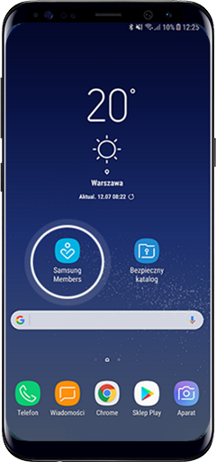 Aby odebrać kod promocyjny na 250 zł, zaloguj się do aplikacji Samsung Members