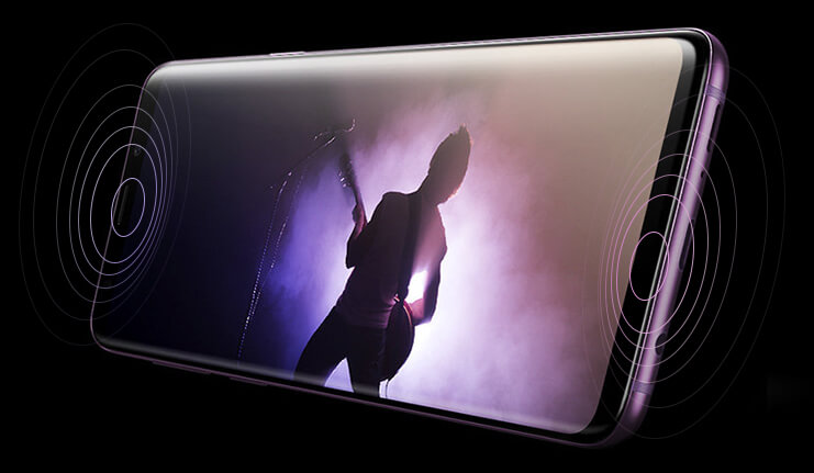 Samsung Galaxy S9 i S9+ Głośniki stereo z dzwiękiem przestrzennym