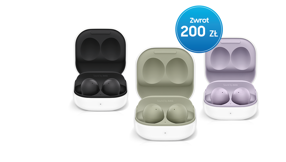 Kup słuchawki Galaxy Buds2 i zyskaj 200 zł zwrotu na konto oraz 6 miesięcy dostępu do TIDAL HiFi.