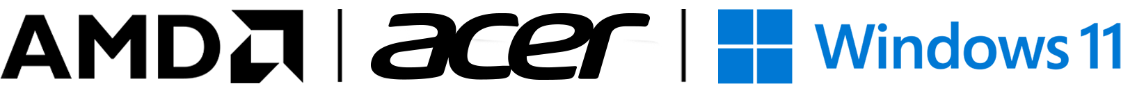 Logo AMD i Acer