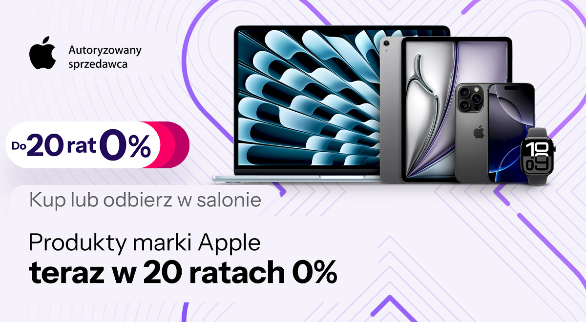 Baner promocyjny raty zero Apple
