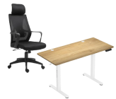 Biurko gamingowe z fotelem - ergonomiczne meble do pracy i grania