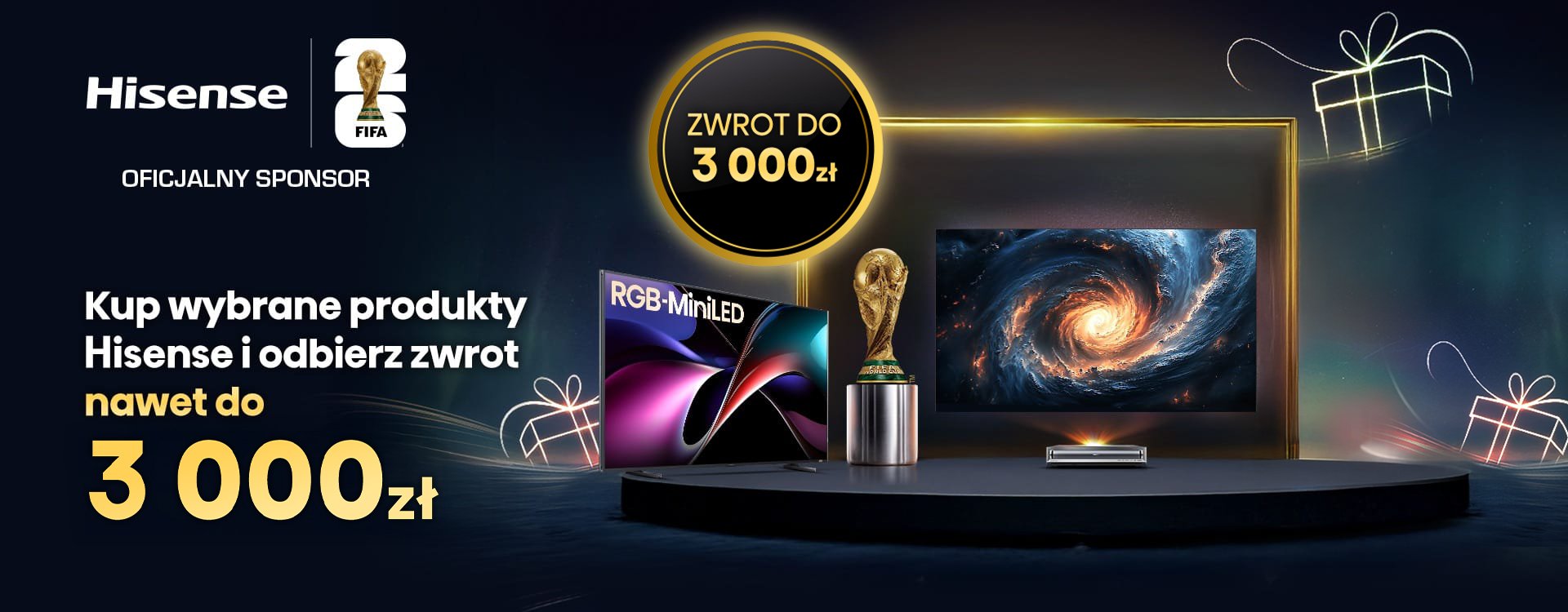 Kup wybrane produkty Hisense, zarejestruj zakup i odbierz zwrot