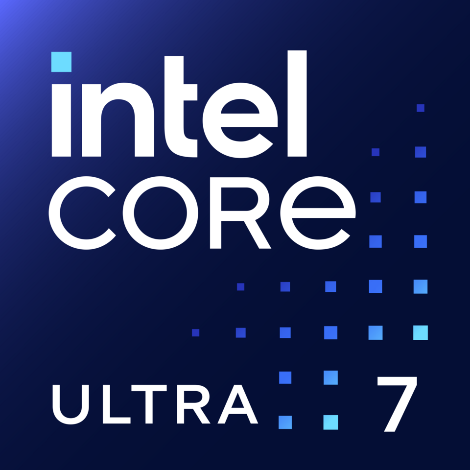 Intel Core Ultra 7 - oficjalny badge procesora