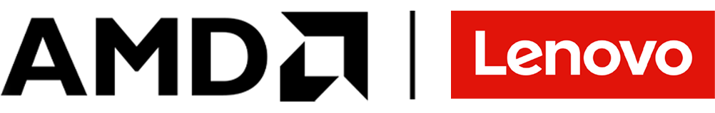 Logo AMD i HP