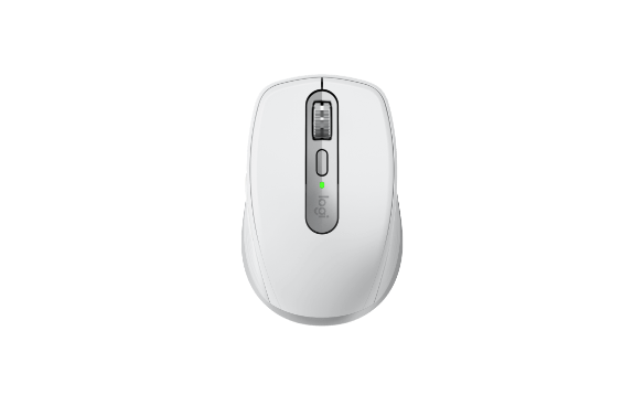 Logitech MX Anywhere 3S - kompaktowa mysz bezprzewodowa w kolorze jasnoszarym