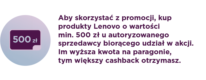 Cashback do 500 zł