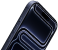 iPhone 17 Pro, przód, Dynamic Island w górnej części urządzenia, przycisk czynności, przyciski głośności