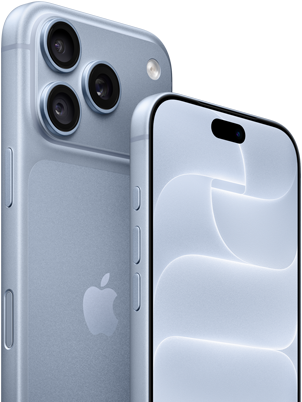 iPhone 18 Pro, kolor błękit lodowca, przód i tył obudowy z warstwą Ceramic Shield, system trzech aparatów