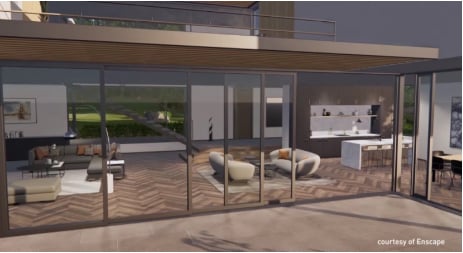 Realistyczna wizualizacja architektoniczna z ray tracingiem