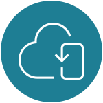 ikona chmury i telefonu