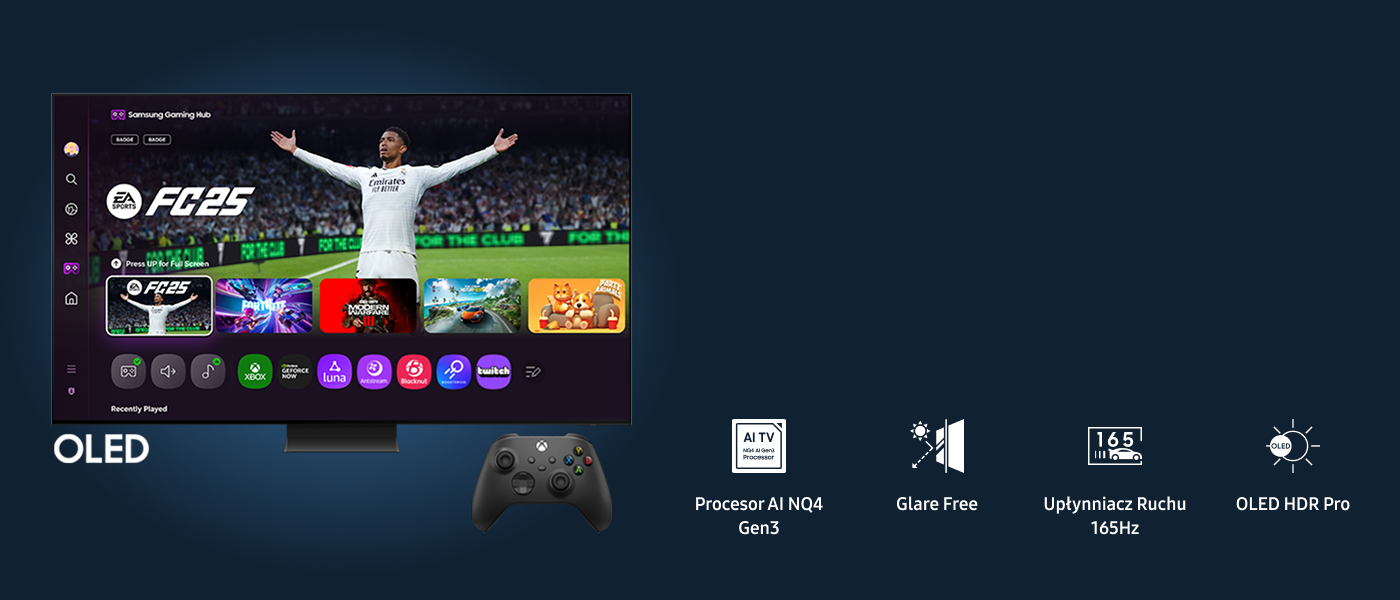 Telewizor stworzony do gamingu Samsung OLED 2025