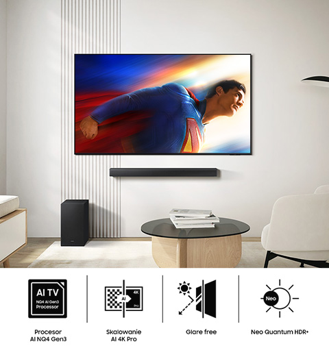 Superpromocja na duże telewizory Samsung Neo QLED dostępne w sieci sklepów X-Kom.