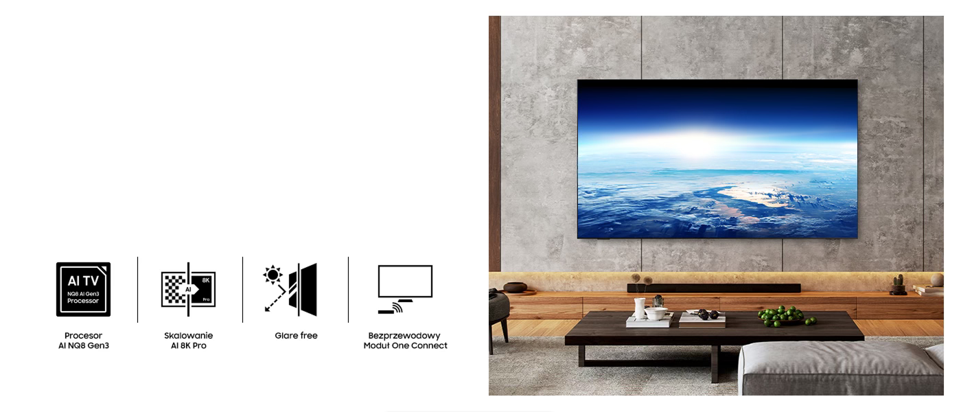 Superpromocja na duże telewizory Samsung Neo QLED 8K dostępne w sieci sklepów X-Kom.